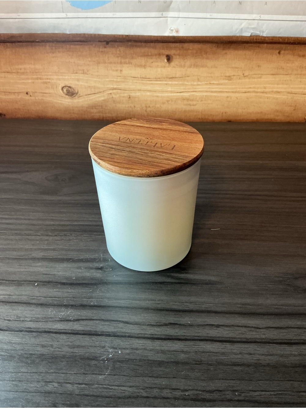 LaLeena "Home is Where The Heart is" White Ocean Breeze Scented Pillar Candle - Picture 8 of 10